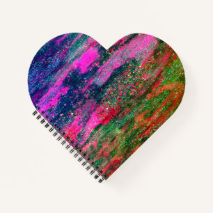 Carnet en forme de coeur de Galaxy