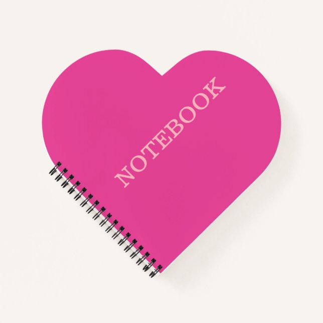carnet en forme de coeur "Je suis beau rose" (Devant)