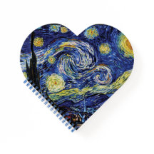 Carnet En Forme De Coeur Nocturne Starry