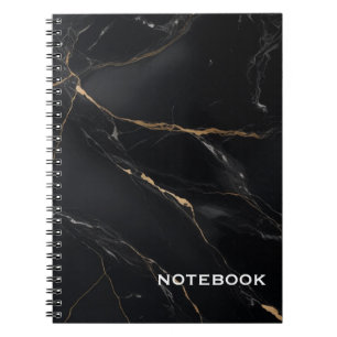 CARNET EN MARBRE NOIR
