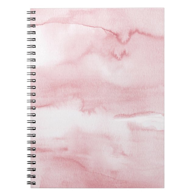 Carnet en marbre rose pastel (Devant)