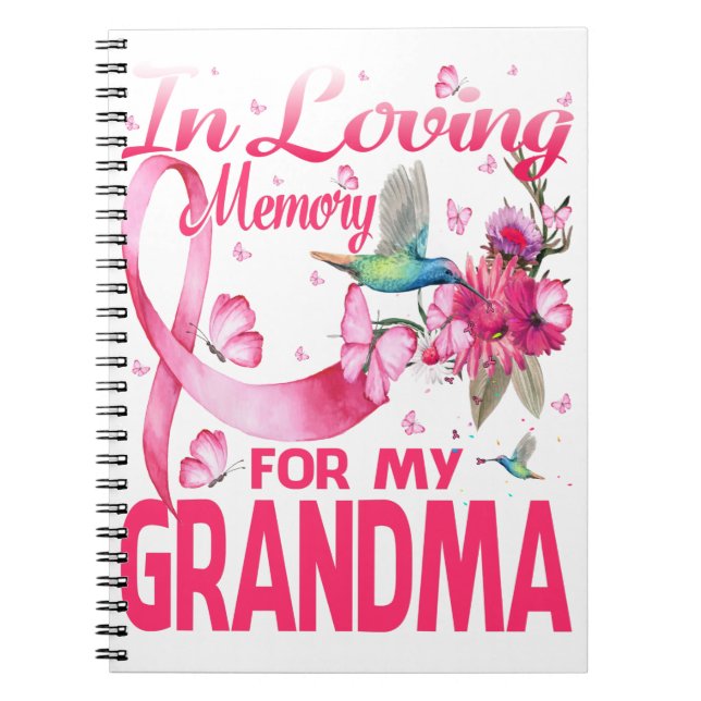 Carnet En Mémoire D'Amour Pour Ma Grand-Mère (Devant)