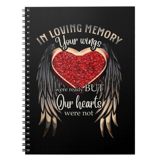 Carnet En mémoire d'amour, vos ailes étaient prêtes (Devant)