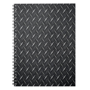 Carnet en plaque métallique diamant