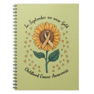 Carnet En Septembre, Nous Portons Gold Childhood Cancer A