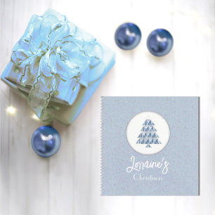 Carnet en spirale bleu Joyoux Noel