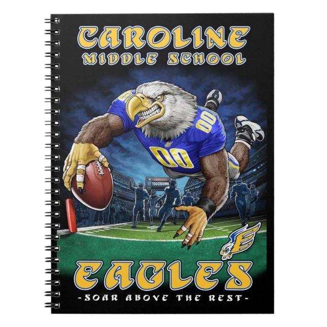 Carnet en spirale de la taille du gestionnaire (Devant)