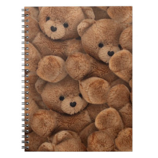 Carnet en spirale de l'ours en peluche
