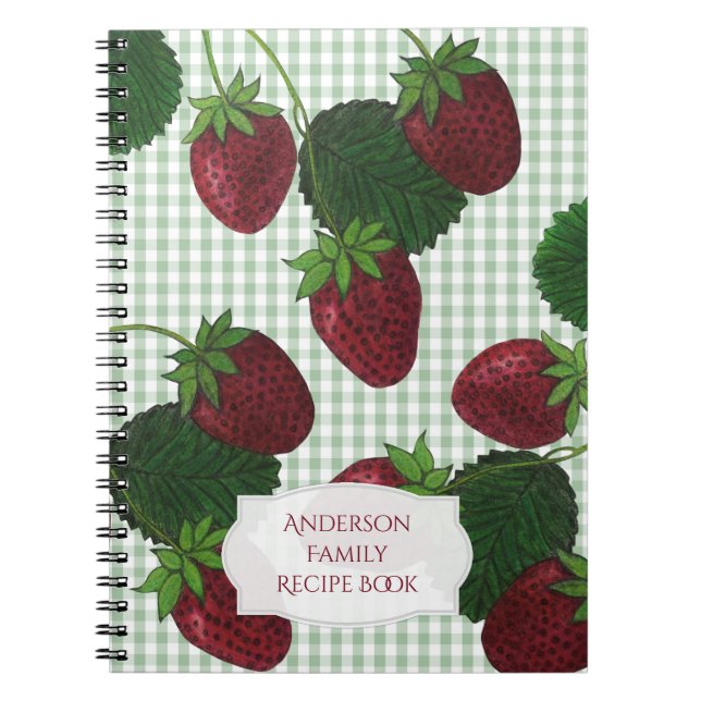 Carnet En vichy fraise (Devant)