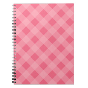 Carnet En vichy rose fraise
