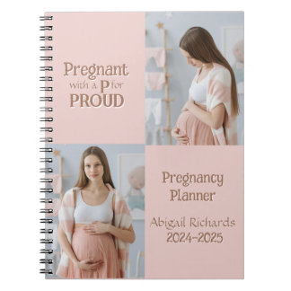 Carnet Enceinte avec un P pour Fier