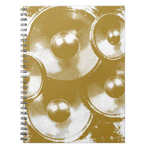 Carnet Enceintes de musique orange