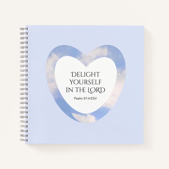 Carnet Encouragement et application de la Bible Bleue Lum (Devant)