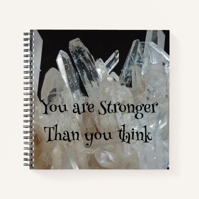 Carnet Encouragement Force inspirationnelle Quartz (Devant)