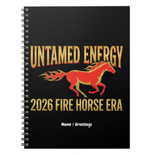 Carnet Énergie Indomptée Nouvel An Lunaire Ère du Cheval