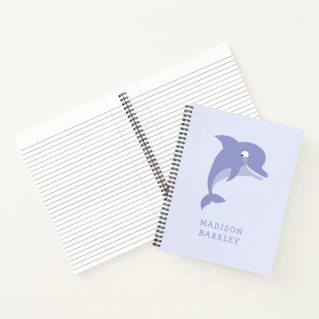 Carnet Enfant dauphin mignon (Intérieur)