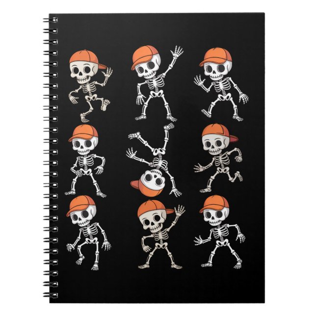 Carnet Enfants Danse Squelette Halloween (Devant)