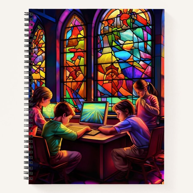 CARNET ENFANTS EN VERRE CLAIREMENT COULEUR (Devant)