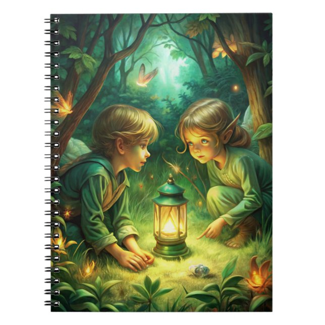 Carnet Enfants mignons dans la forêt (Devant)