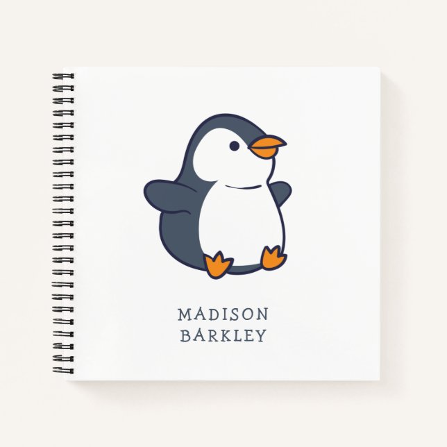 Carnet Enfants pingouins adorables (Devant)