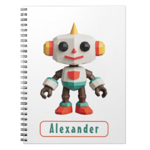 Carnet Enfants robots personnalisables