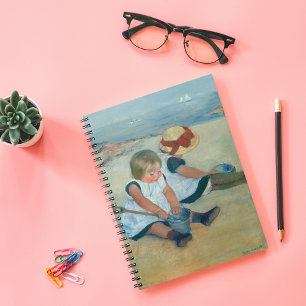Carnet Enfants sur la Plage   Mary Cassatt Carte Postale