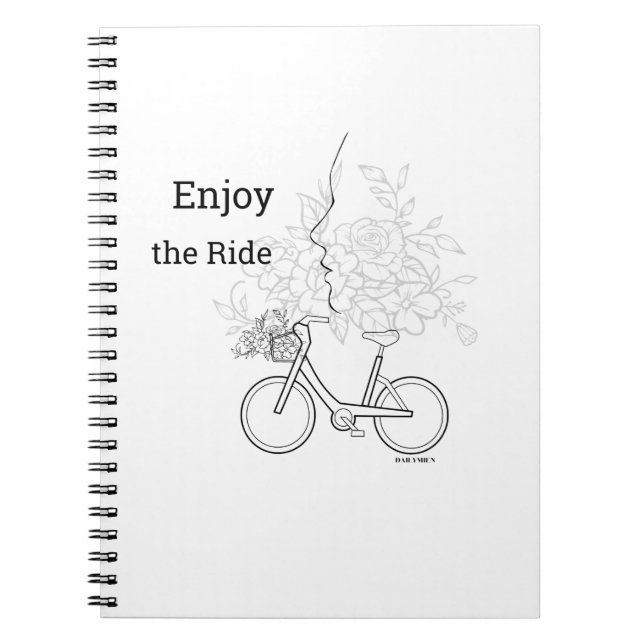 Carnet  Enjoy the Ride: Minimalist DAILYMIEN  Notebook  (Devant)