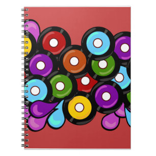 Carnet Enregistrement Romp Fun Music Motif Art