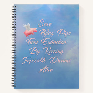 Carnet Enregistrer les porcs volants