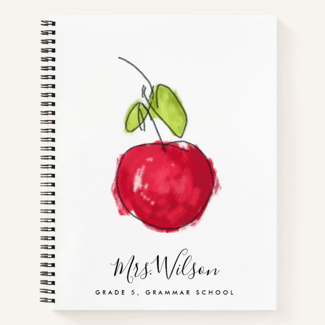 CARNET ENSEIGNANT DE L'ÉCOLE MODERNE PEINTURE HUILE POMME (Devant)