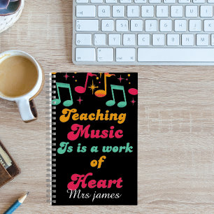 Carnet Enseignant de musique inspirant Journee personnell