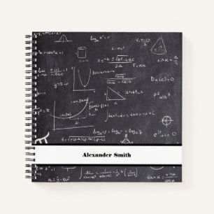 Carnet Enseignant noir blanc math retour à l'école