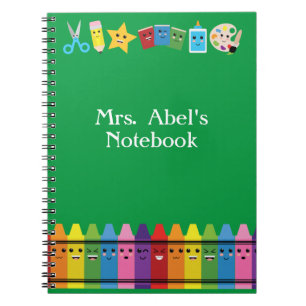 Carnet Enseignant primaire et préscolaire Cute Kawaii