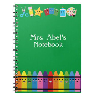 Carnet Enseignant primaire et préscolaire Cute Kawaii