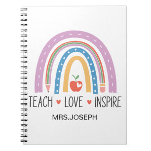 Carnet Enseigner Amour Inspirer Enseignant