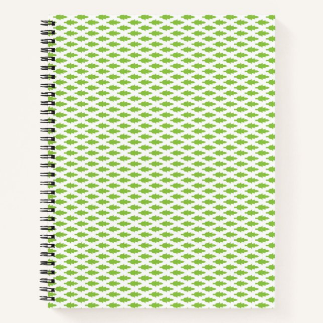 Carnet Ensemble de dossiers verts botaniques (Devant)