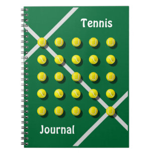 Carnet Entraîneur de tennis, personnalisé