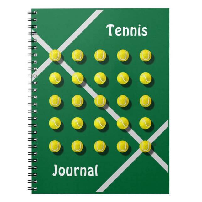 Carnet Entraîneur de tennis, personnalisé (Devant)