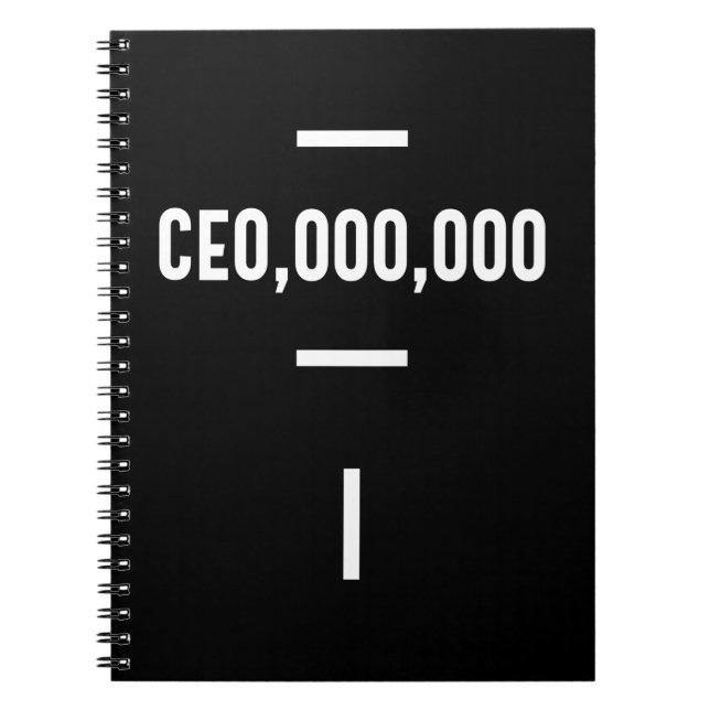 Carnet Entrepreneur - PDG,000,000 Tee Drôle d'Affaires (Devant)