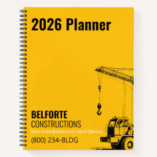 Carnet Entreprise de construction, conception de grue jau
