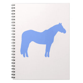 Carnet Entreprise de dressage de chevaux Bleu Simple et M