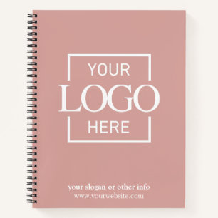 Carnet Entreprise d'entreprise rose Logo promotionnel