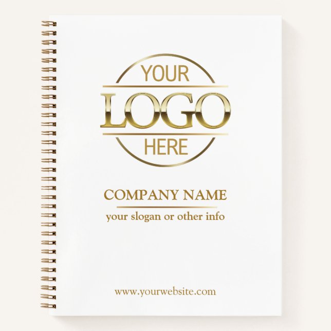 Carnet Entreprise Entreprise Logo Blanc promotionnel (Devant)