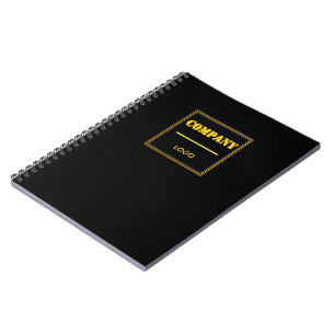 Carnet Entreprise personnalisée noir moderne sur mesure
