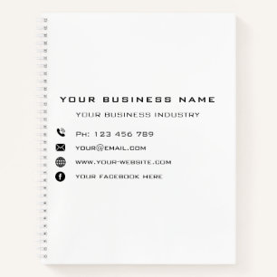 Carnet Entreprise Promotionnelle Personnalisée - Moderne