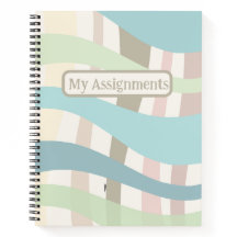 Épais pastel Wavy Lines Affectation