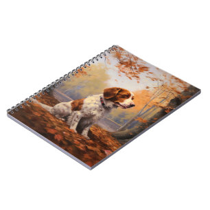 Carnet Épanouissement d'un Brittany Spaniel dans les feui