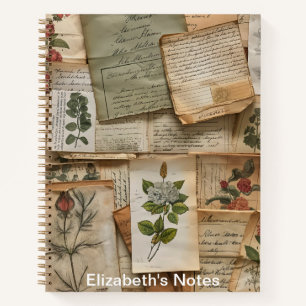 Carnet Éphémère florale Planificateur personnalisé