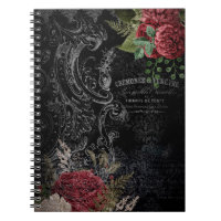 Ephémère Rose française victorienne foncée