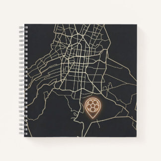 Carnet Épingle de carte de soccer minimaliste de NYC en l